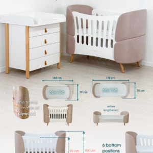Овальная детская кроватка-трансформер Fly Bed — изображение 5