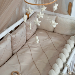 Satiinist voodipesu "Platinum Beige"