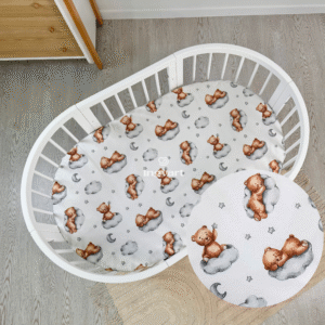 Cotton sheet "Bears on clouds"