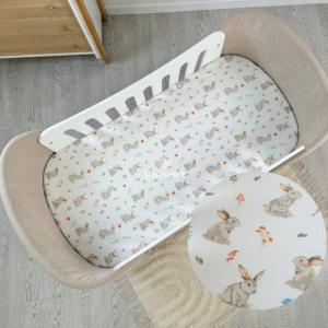 Cotton sheet "Colorful bunnies"