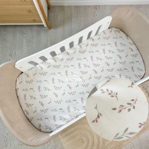 Pink Sprigs cotton sheet.