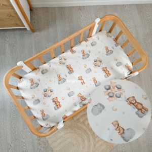 Cotton sheet "Bears with balloons"