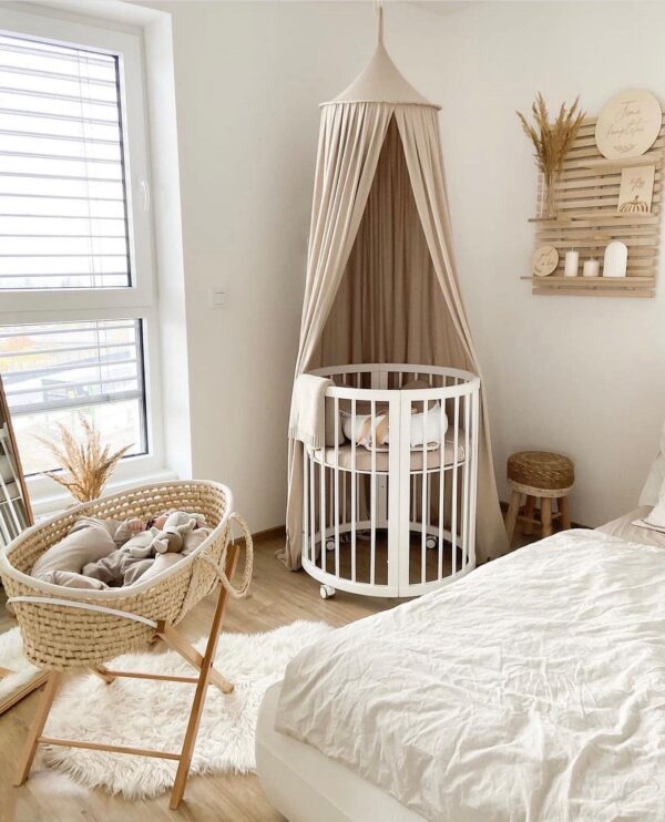 Smart Bed Oval Transformer Crib (60 cm) 9-in-1