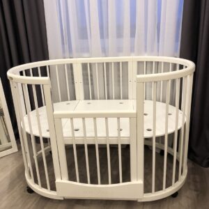 Ovaalne muudetav beebivoodi Smart Bed 9-ühes liigutava küljega - Image 8