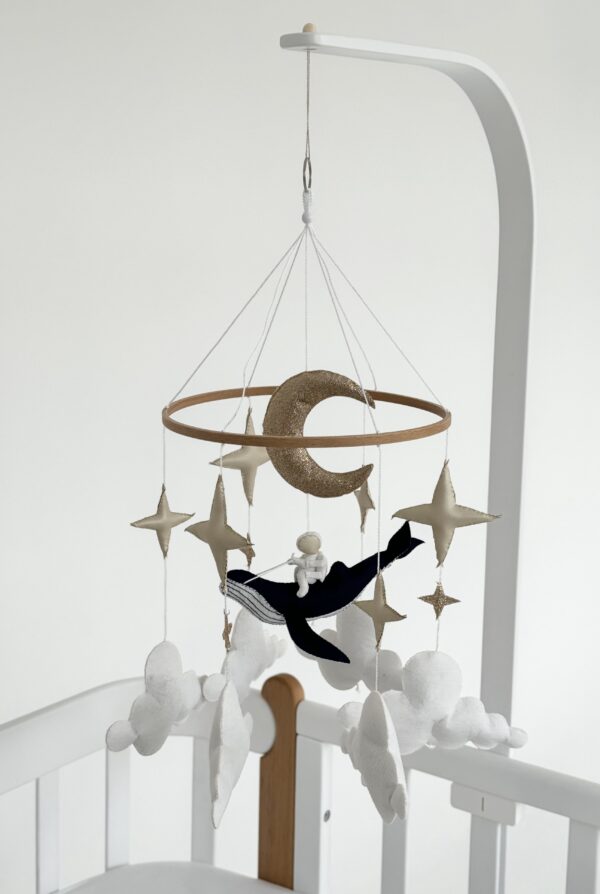 Hanging toy "Astronaut on a whale"