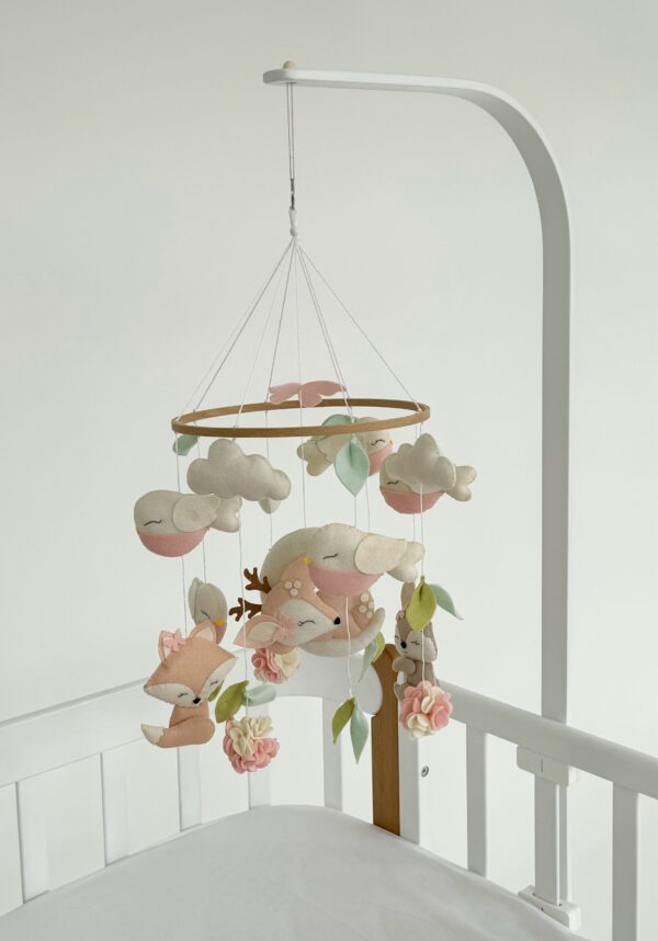 Hanging toy "Reindeer with forest animals"