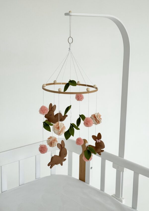 Hanging toy "Bunnies in flowers"