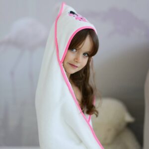 Детское полотенце с уголком Green Fiber & Totty