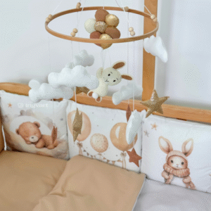 Elephant and Balloon bedding.