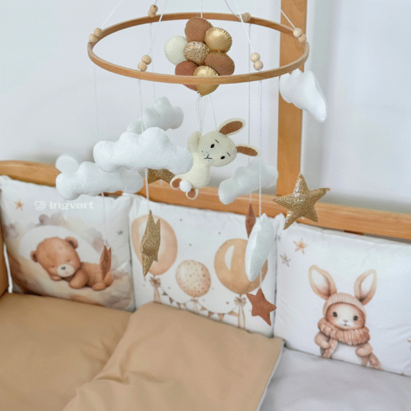 Elephant and Balloon bedding.