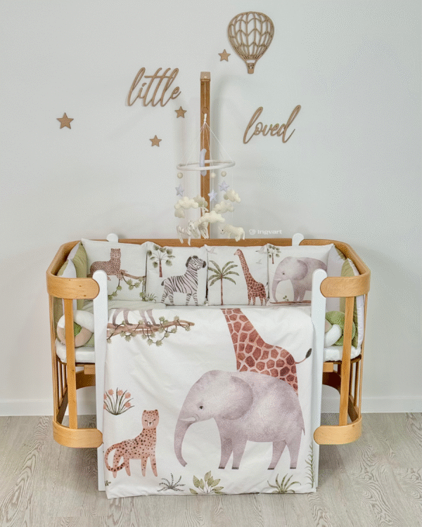 Safari bedding.