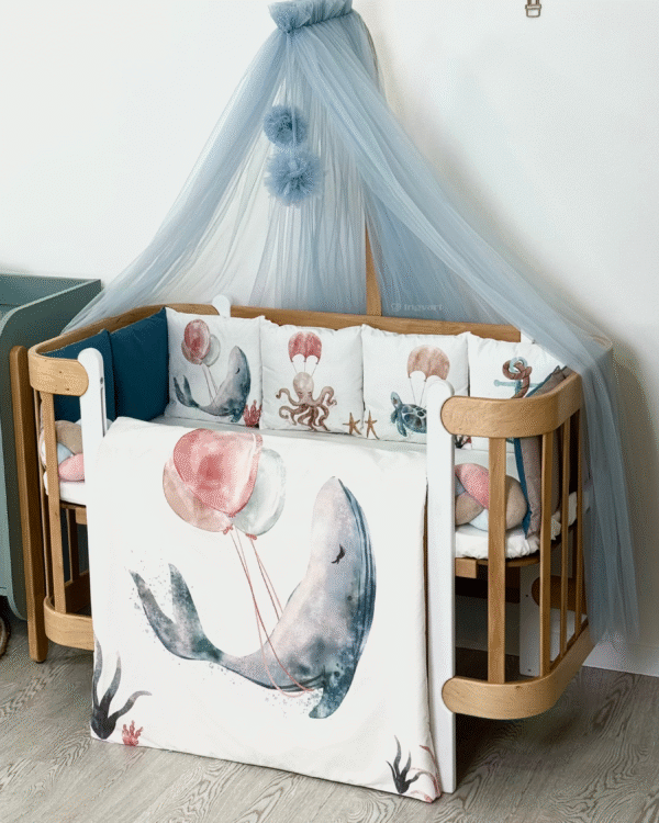 Blue Whale bedding.