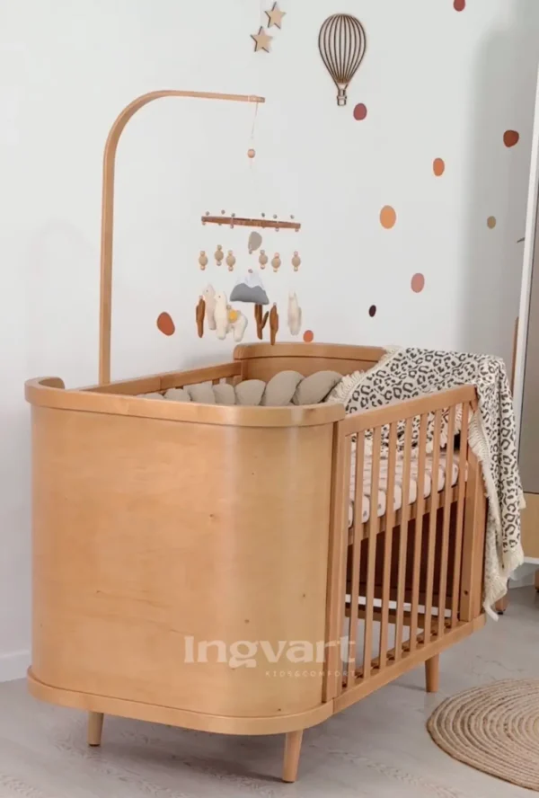 Деревянный держатель для балдахина и игрушек для кроваток Boho