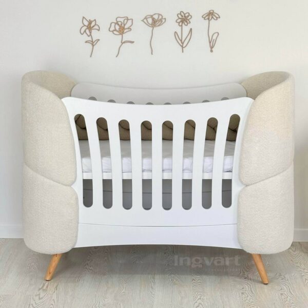 Ovaalne muudetav beebivoodi Fly Bed Boucle "Bunny"