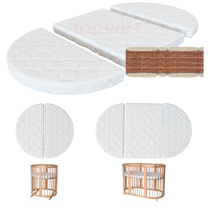 Smart Bed Round trafomadrats 72 x 120 cm, täidis kookoskiud