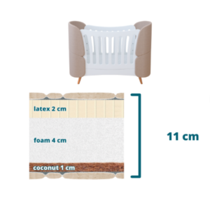 Fly Bed 11 cm lastevoodi madrats